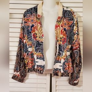 Vintage Floral Jacket By Angie Size Small